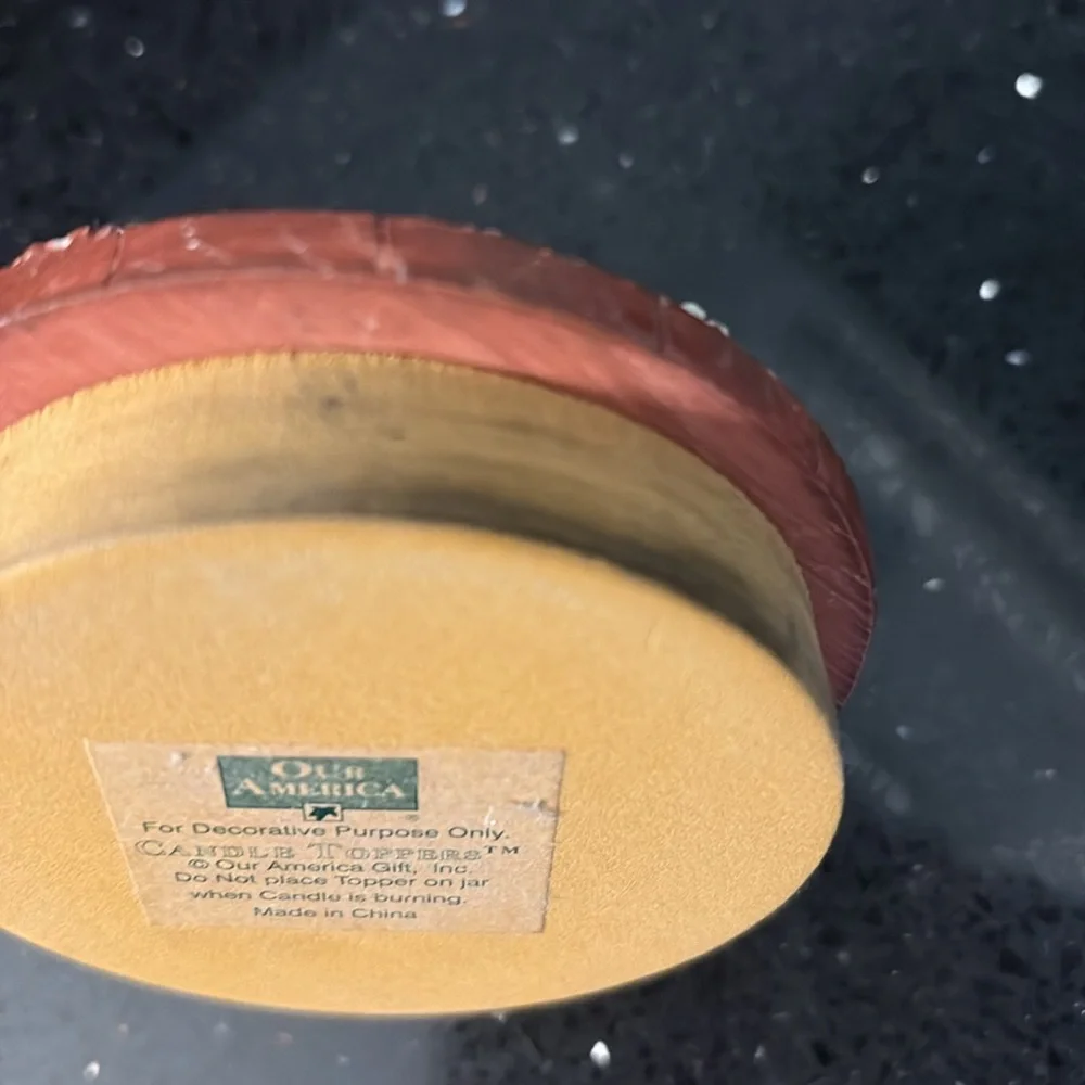 Vintage Yankee Candle Victorian Shabby Chic Hat, Gloves, Feminine Candle Topper - Picture 9 of 10